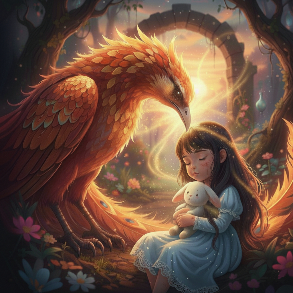 Phoenix and little girl